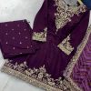 DHK 1362 A DESIGNER PLAZZO SUITS WHOLESALE