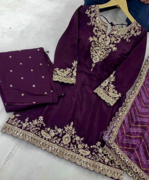DHK 1362 A DESIGNER PLAZZO SUITS WHOLESALE