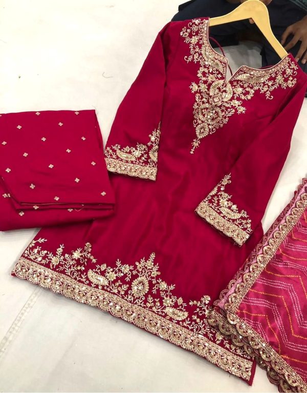 DHK 1362 B DESIGNER PLAZZO SUITS WHOLESALE
