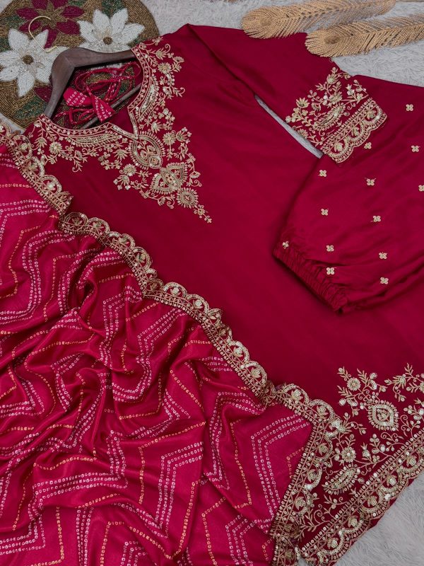 DHK 1362 B DESIGNER PLAZZO SUITS WHOLESALE