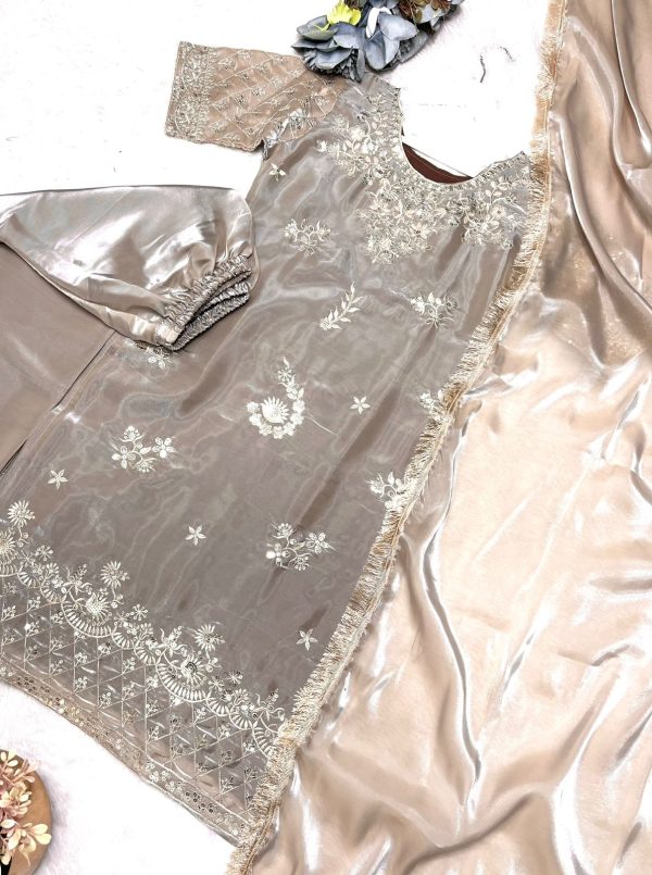 DHK 1365 DESIGNER JIMMY CHU SILK SALWAR SUITS