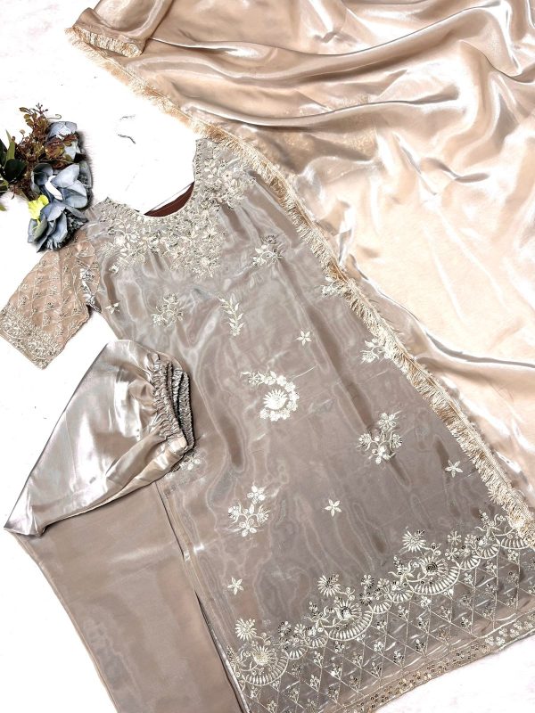 DHK 1365 DESIGNER JIMMY CHU SILK SALWAR SUITS