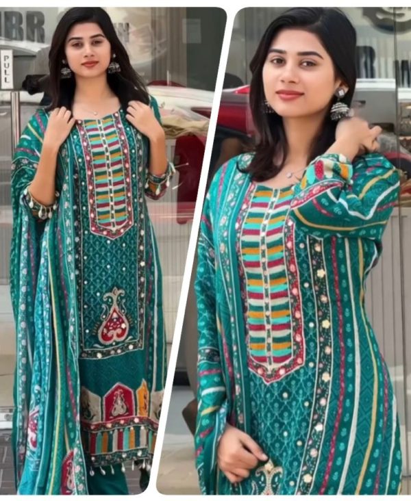 DHK 1366 DESIGNER CHINON SILK SALWAR SUITS