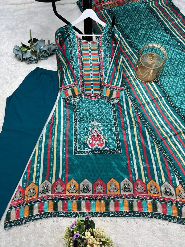 DHK 1366 DESIGNER CHINON SILK SALWAR SUITS