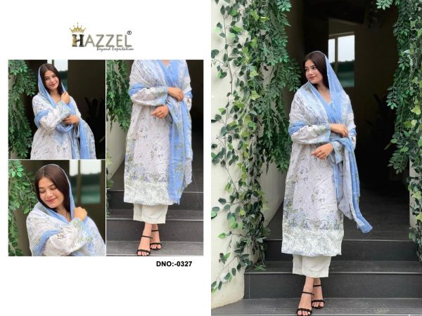 HAZZEL 0327 COTTON PAKSITANI SALWAR SUITS