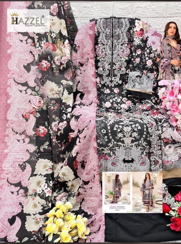 HAZZEL 0359 COTTON EMBROIDERED SALWAR SUITS