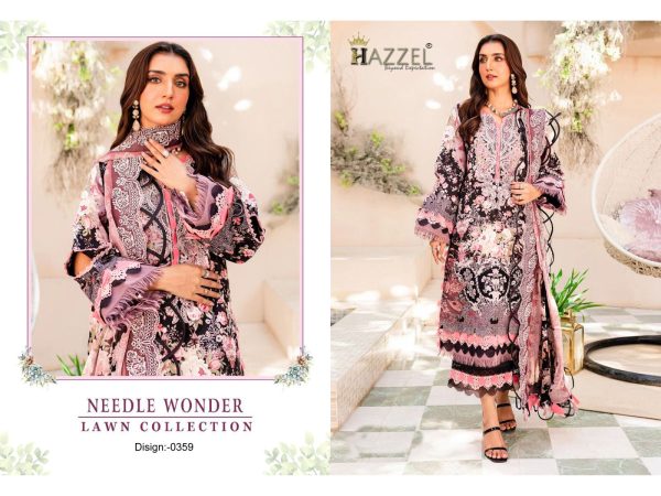 HAZZEL 0359 COTTON EMBROIDERED SALWAR SUITS