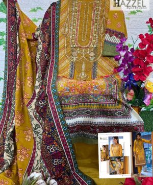 HAZZEL 0360 COTTON PAKISTANI SALWAR SUITS