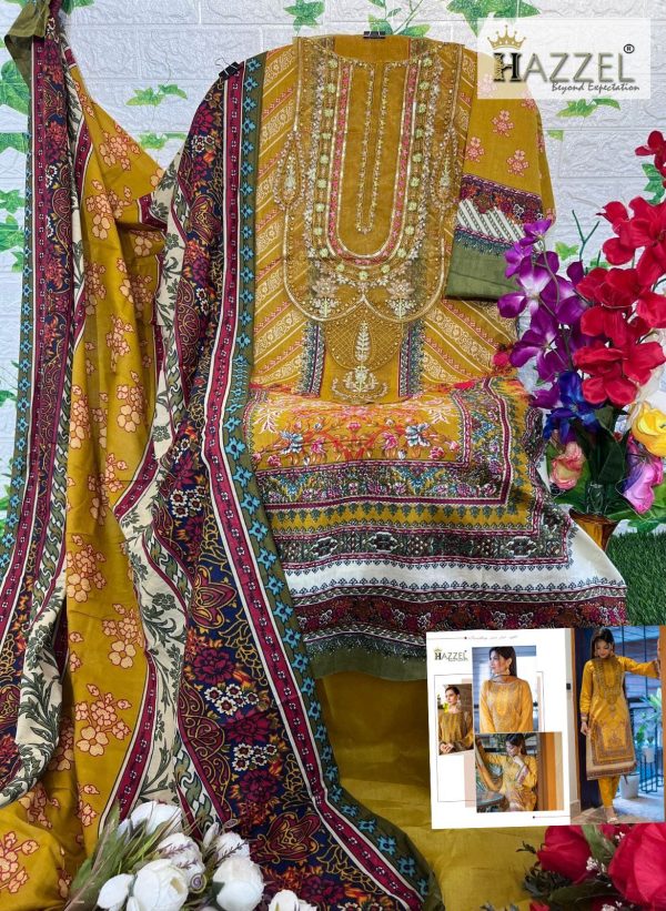 HAZZEL 0360 COTTON PAKISTANI SALWAR SUITS