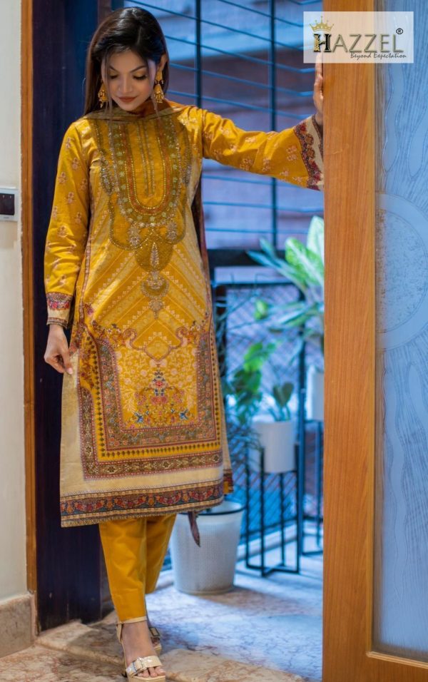 HAZZEL 0360 COTTON PAKISTANI SALWAR SUITS