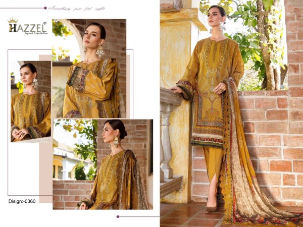 HAZZEL 0360 COTTON PAKISTANI SALWAR SUITS