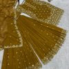 HK 1713 B DESIGNER PLAZZO SUITS WHOLESALE