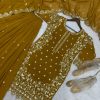 HK 1713 B DESIGNER PLAZZO SUITS WHOLESALE