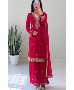 HK 1714 DESIGNER PLAZZO SUITS WHOLESALE