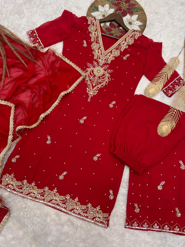 HK 1714 DESIGNER PLAZZO SUITS WHOLESALE