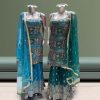 HK 1715 C D DESIGNER PLAZZO SUITS WHOLESALE