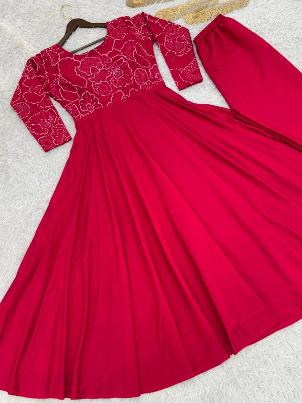 HK 1721 DESIGNER TRENDING GOWN WHOLESALE