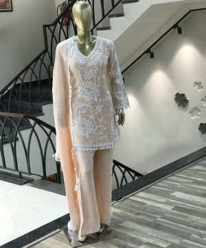 HK 1723 B TRENDING PLAZZO SUITS WHOLESALE