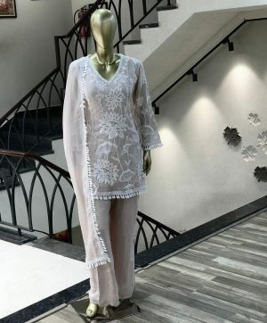 HK 1723 C TRENDING PLAZZO SUITS WHOLESALE