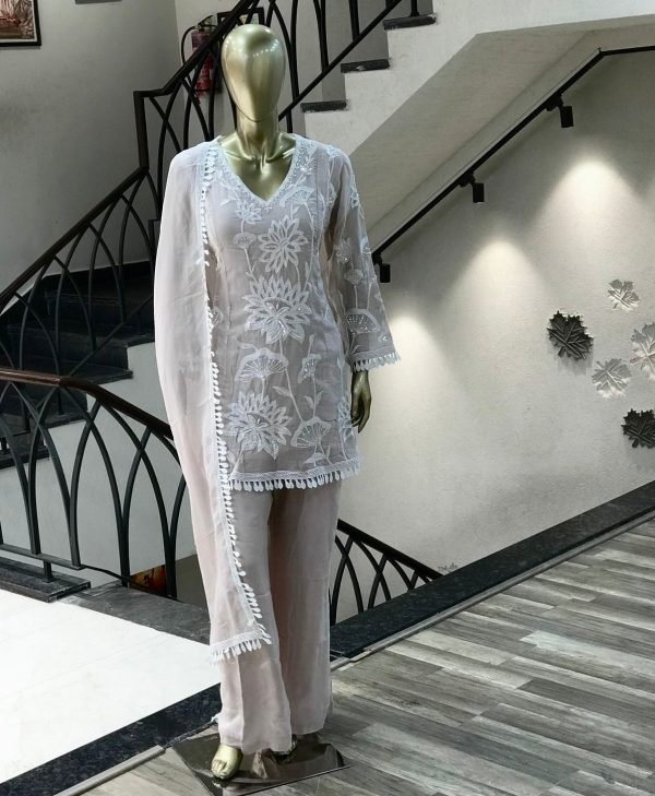 HK 1723 C TRENDING PLAZZO SUITS WHOLESALE