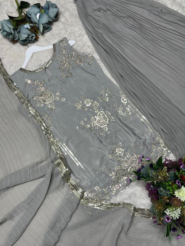 HK 1724 DESIGNER PLAZZO SUITS WHOLESALE