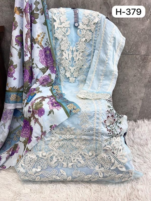 HOOR TEX H 379 B COTTON SALWAR SUITS WHOLESALE