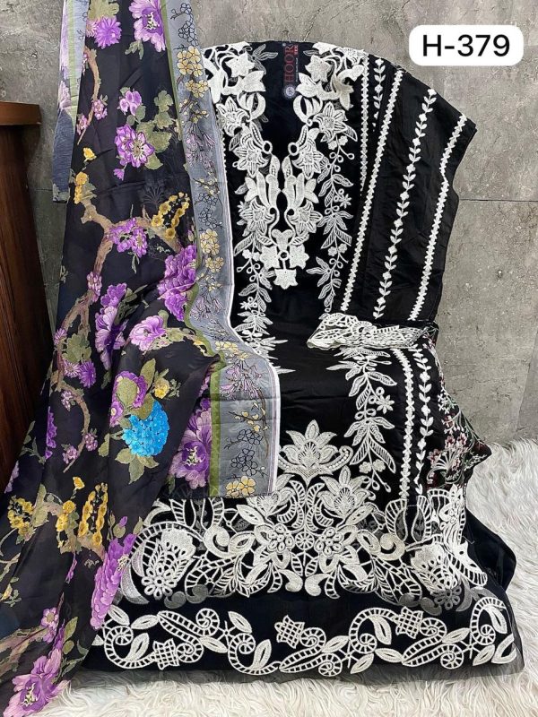 HOOR TEX H 379 C COTTON SALWAR SUITS WHOLESALE