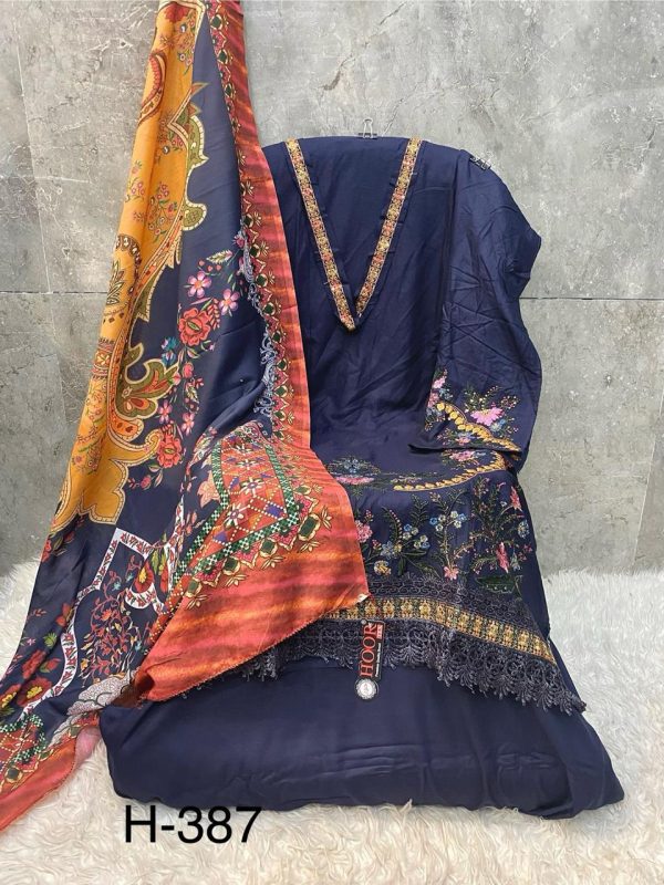 HOOR TEX H 387 D COTTON PAKISTANI SALWAR SUITS