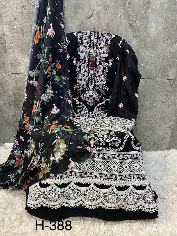 HOOR TEX H 388 D COTTON PAKISTANI SUITS WHOLESALE