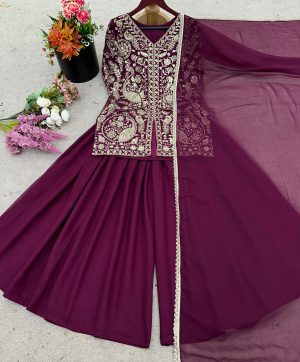 JAL FASHION JF 013 D PLAZZO SUITS WHOLESALE