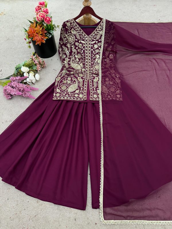 JAL FASHION JF 013 D PLAZZO SUITS WHOLESALE