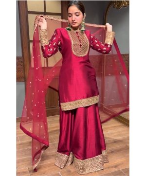 JAL FASHION JF 024 DESIGNER SHARARA PLAZZO SUITS