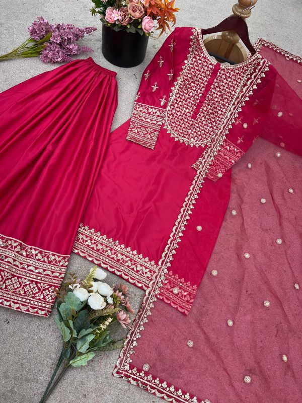 JAL FASHION JF 024 DESIGNER SHARARA PLAZZO SUITS