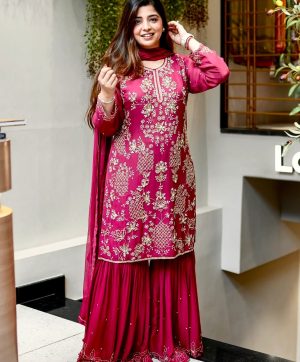 JAL FASHION JF 027 B DESIGNER SHARARA PLAZZO SUITS