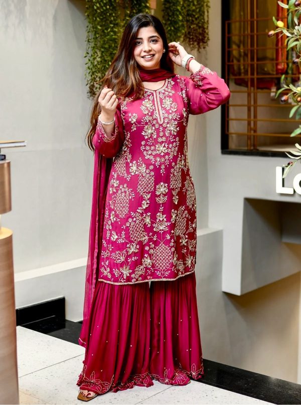 JAL FASHION JF 027 B DESIGNER SHARARA PLAZZO SUITS