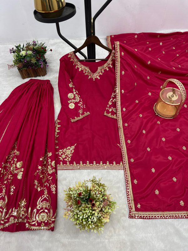JAL FASHION JL 1037 B DESIGNER PLAZZO SUITS