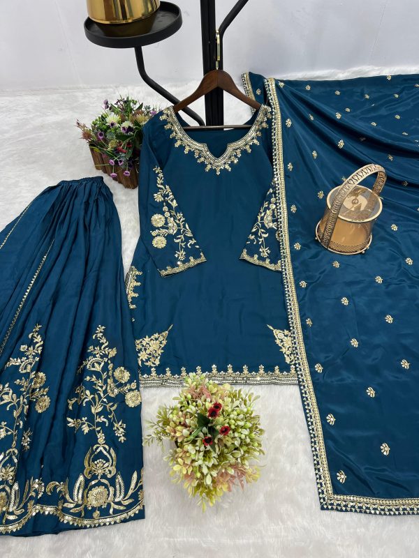 JAL FASHION JL 1037 C DESIGNER PLAZZO SUITS