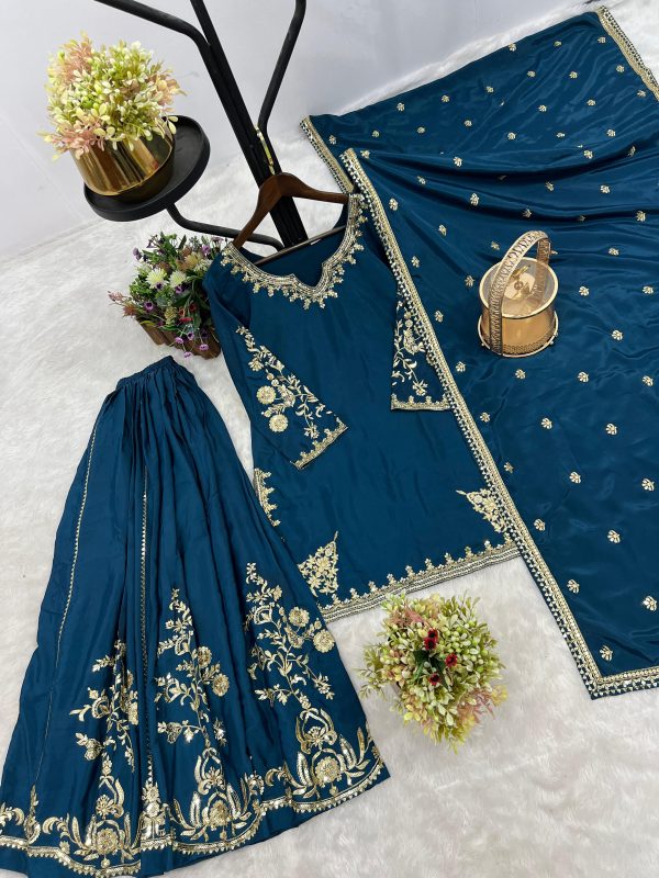 JAL FASHION JL 1037 C DESIGNER PLAZZO SUITS