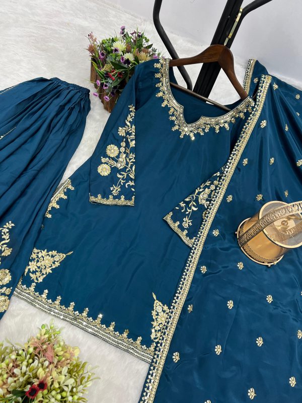 JAL FASHION JL 1037 C DESIGNER PLAZZO SUITS