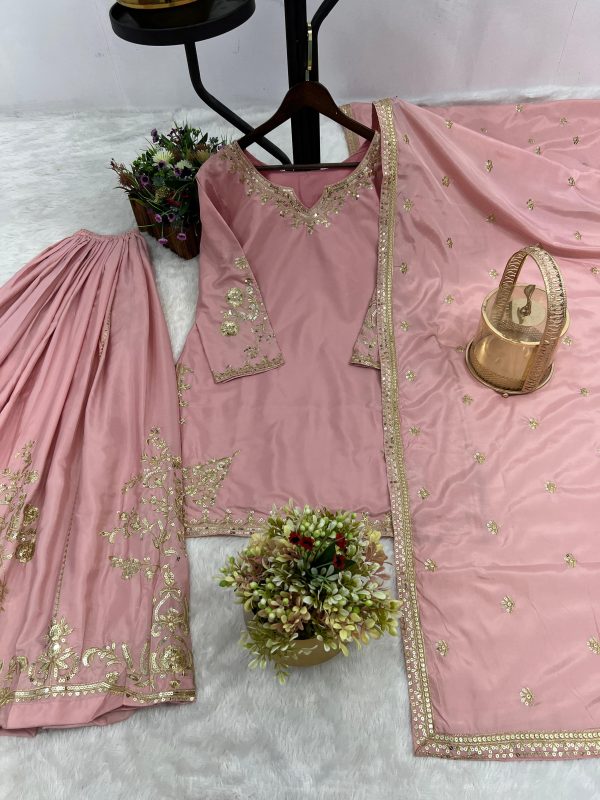 JAL FASHION JL 1037 E DESIGNER PLAZZO SUITS