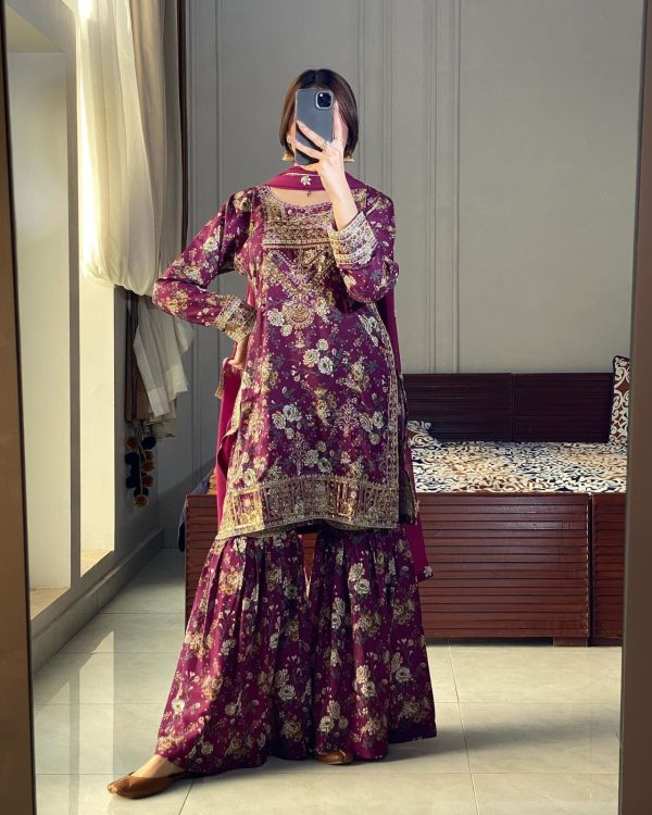 JENNY DESIGNER JD 617 TRENDING SHARARA SUITS WHOLESALE