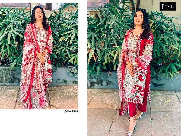 JIHAN 3814 COTTON PAKISTANI SALWAR SUITS