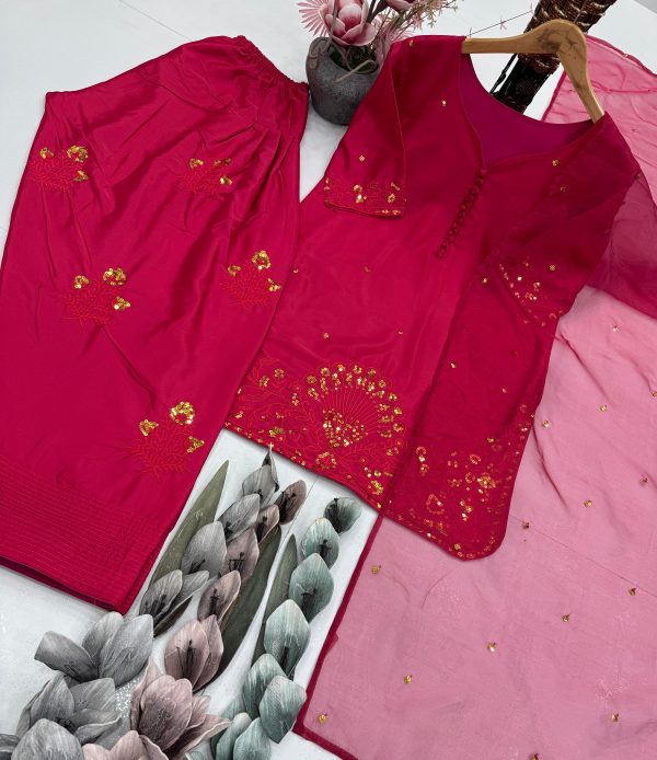 KARMA FASHION KF 1701 TRENDING PLAZZO SUITS WHOLESALE