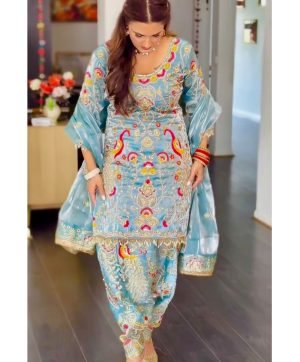 KARMA FASHION MT 1053 DESIGNER PLAZZO SUITS