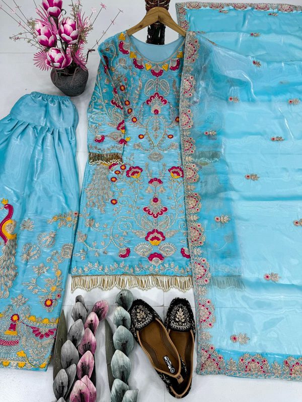 KARMA FASHION MT 1053 DESIGNER PLAZZO SUITS