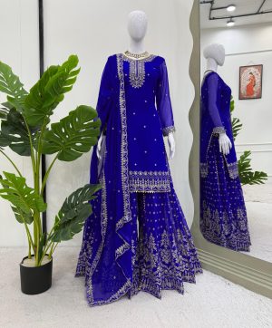 KD FASHION 1523 A DESIGNER SHARARA SUITS
