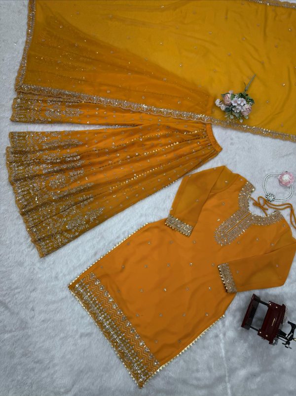 KD FASHION 1523 B DESIGNER SHARARA SUITS