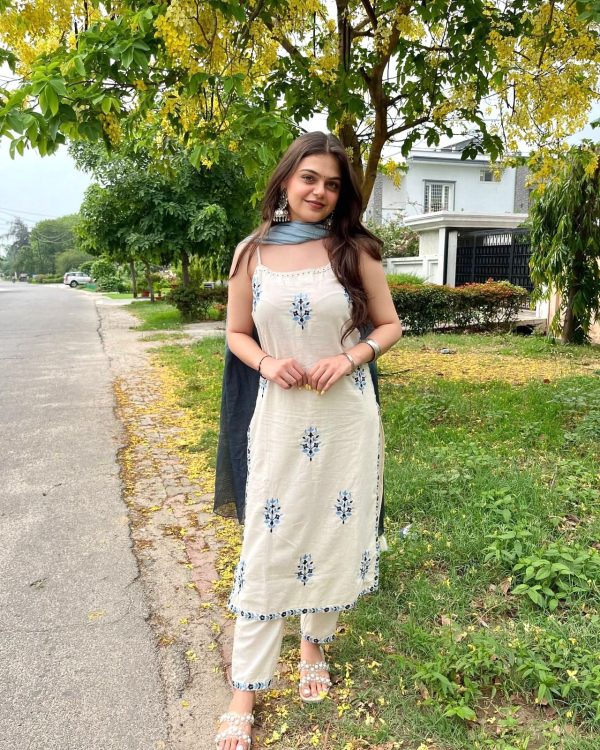 LADY LOOK 021 KORA KHADI COTTON READYMADE SUIT