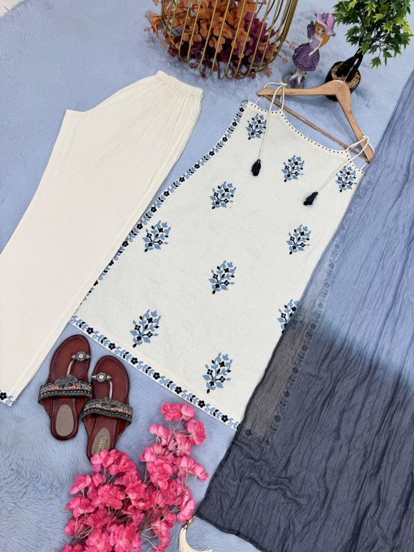 LADY LOOK 021 KORA KHADI COTTON READYMADE SUIT