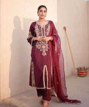 LADY LOOK 023 TRENDING PLAZZO SUITS WHOLESALE